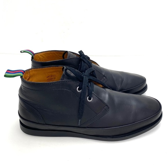 PS Paul Smith Cleon Leather Chukka Boots in Black - Picture 6 of 13